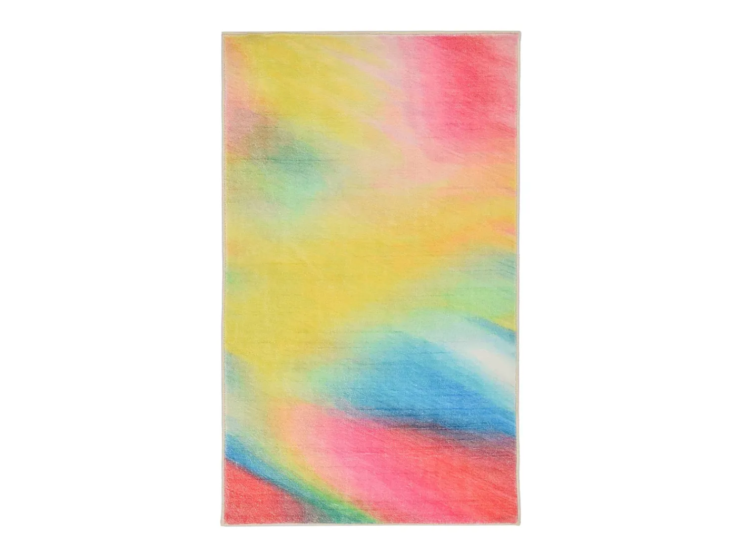 Discount Alfombra de baño estampada con pelo suave 60x100 cm Colorido Ariella Multicolor