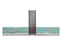 Alfombra de baño estampada con pelo suave 70x120 cm Turquesa Ariella