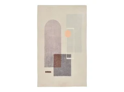 Alfombra de baño estampada con pelo suave 50x60 cm Gris multi Ariella