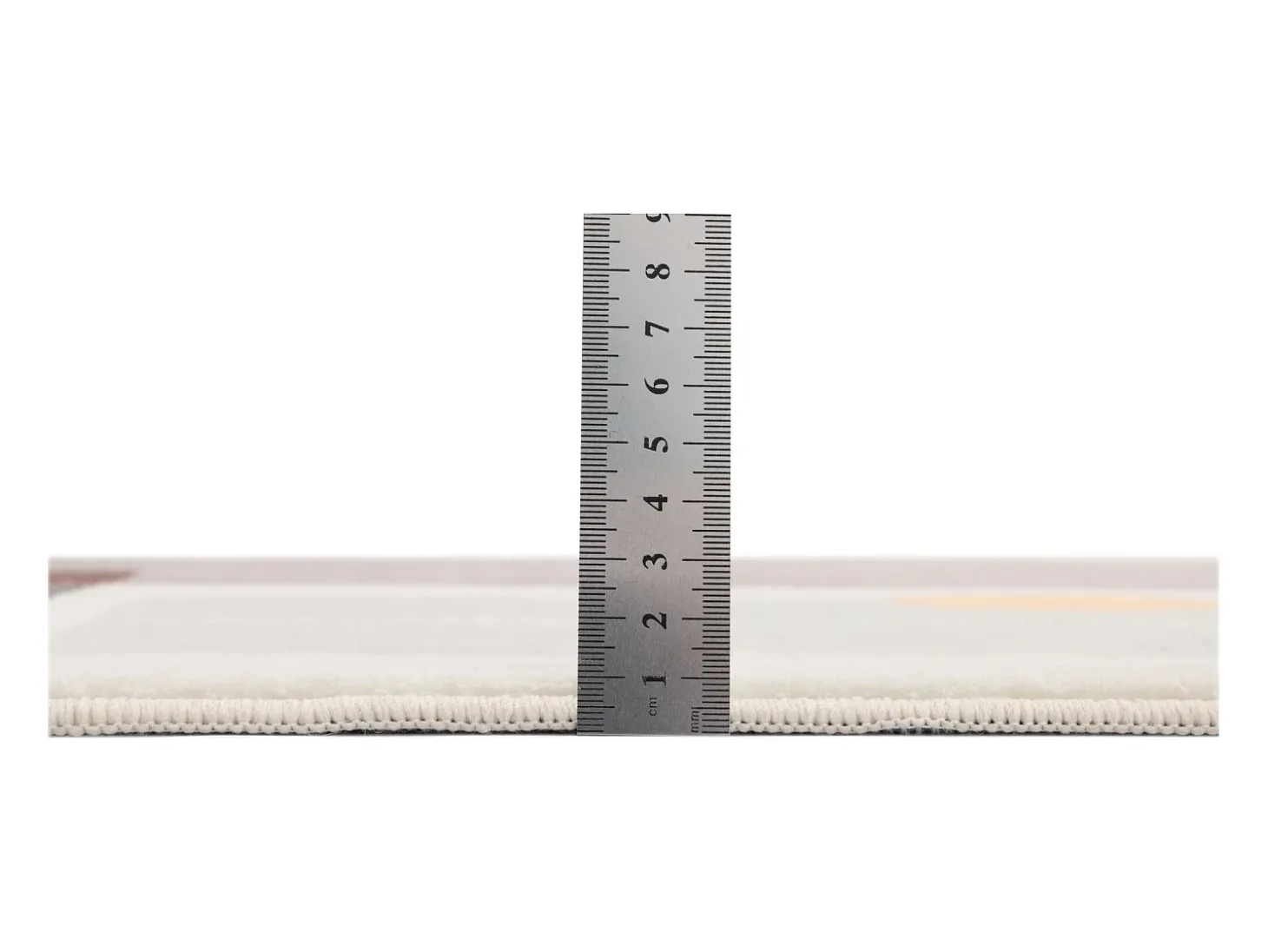 Alfombra de baño estampada con pelo suave 70x120 cm Gris multi Ariella