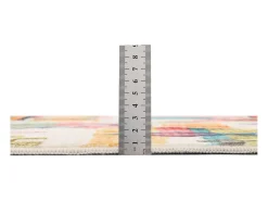Alfombra de baño estampada con pelo suave 70x120 cm Colorido Ariella