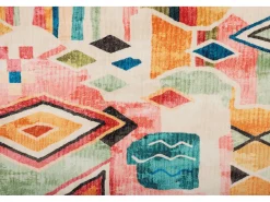 Alfombra de baño estampada con pelo suave 70x120 cm Colorido Ariella
