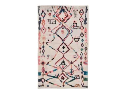Hot Alfombra de baño estampada con pelo suave 60x100 cm Colorido Ariella Multicolor