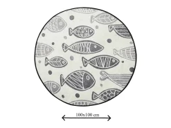 Alfombra De Baño|Ropa De Cama^Alfombra de baño Fish DJT Multicolor