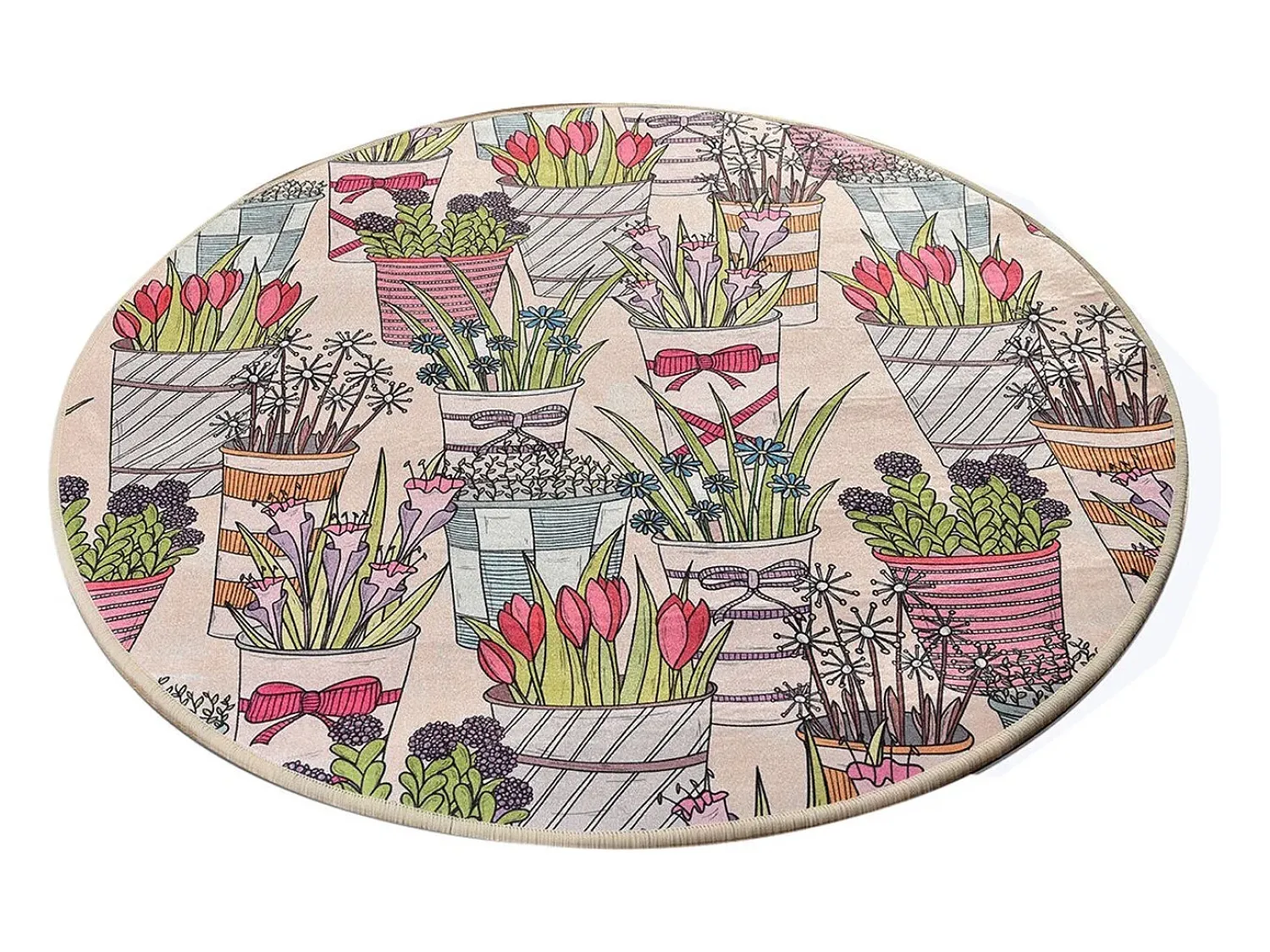 Alfombra De Baño|Ropa De Cama^Alfombra de baño Flowepot (140) Multicolor