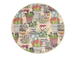 Outlet Alfombra de baño Flowerpot DJT Multicolor