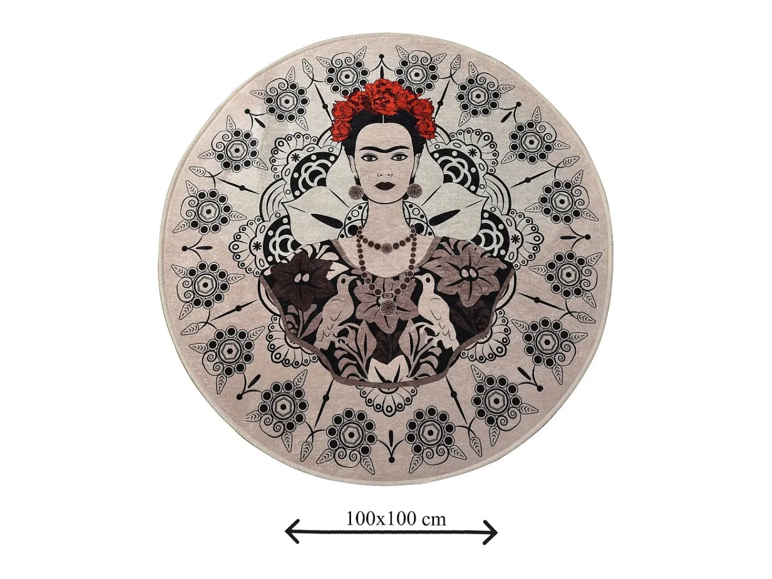 Alfombra De Baño|Ropa De Cama^Alfombra de baño Frida Round (100) Multicolor