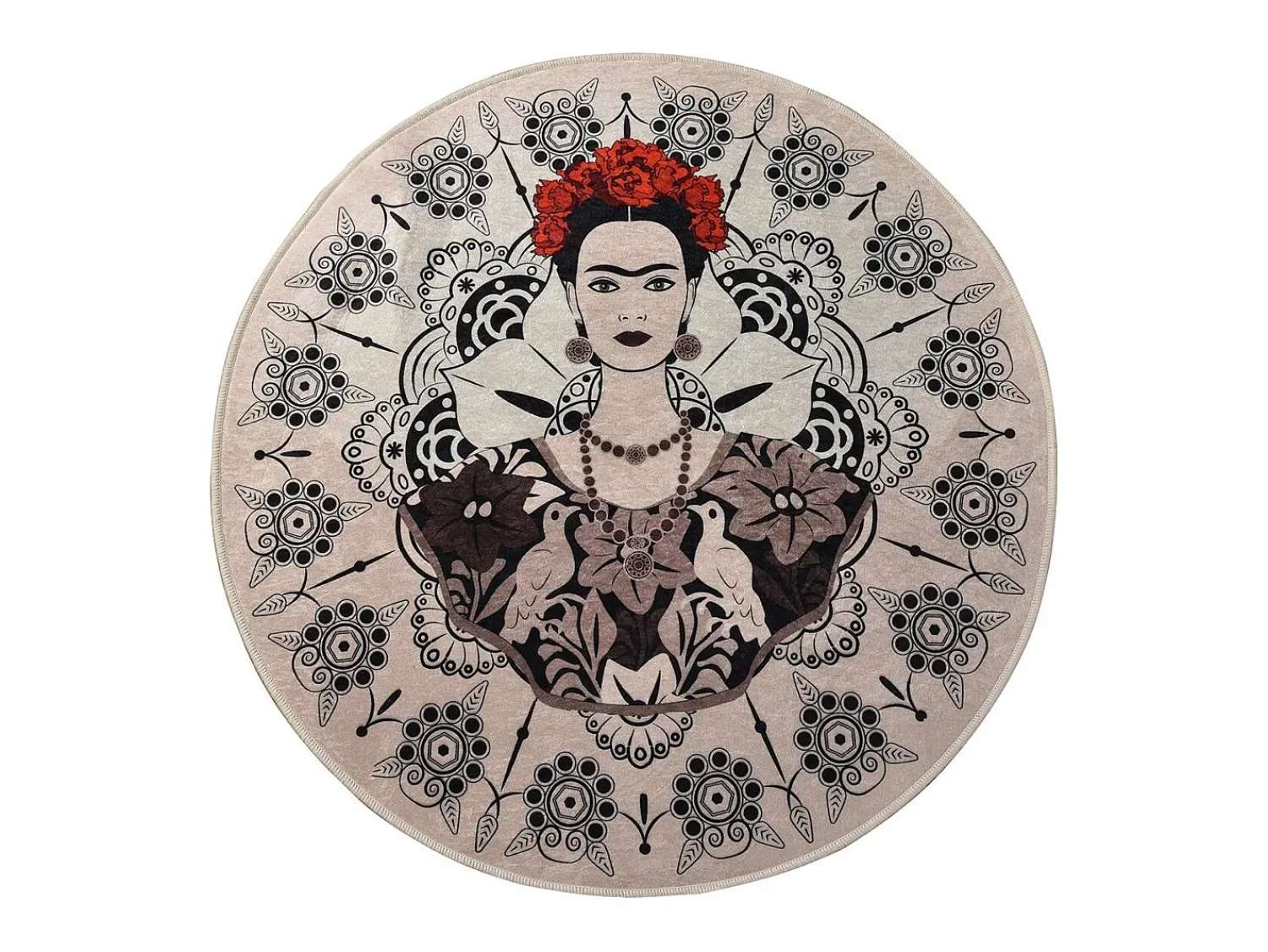 Alfombra De Baño|Ropa De Cama^Alfombra de baño Frida Round (100) Multicolor