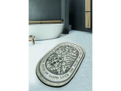 Alfombra de baño Fullof verde beige