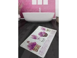 Alfombra de baño Giardino Di Lavanda Djt (80 x 100) multicolor
