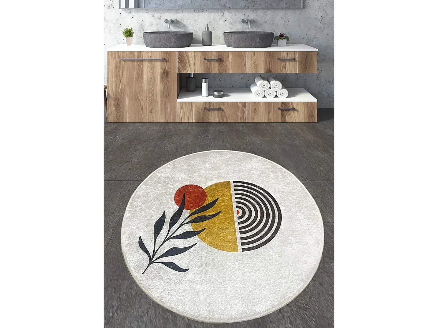 Alfombra de baño Le Soleil multicolor