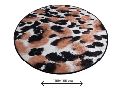 Best Alfombra de baño Leopard DJT Multicolor