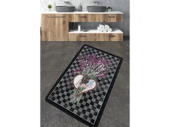 Alfombra de baño Levan multicolor