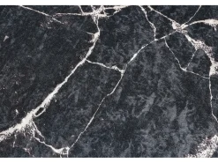 Alfombra de baño Marble DJT negro azul marino blanco