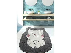 Alfombra de baño Neko (140 cm) gris