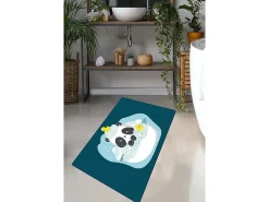 Outlet Alfombra de baño Panda In The Water Multicolor