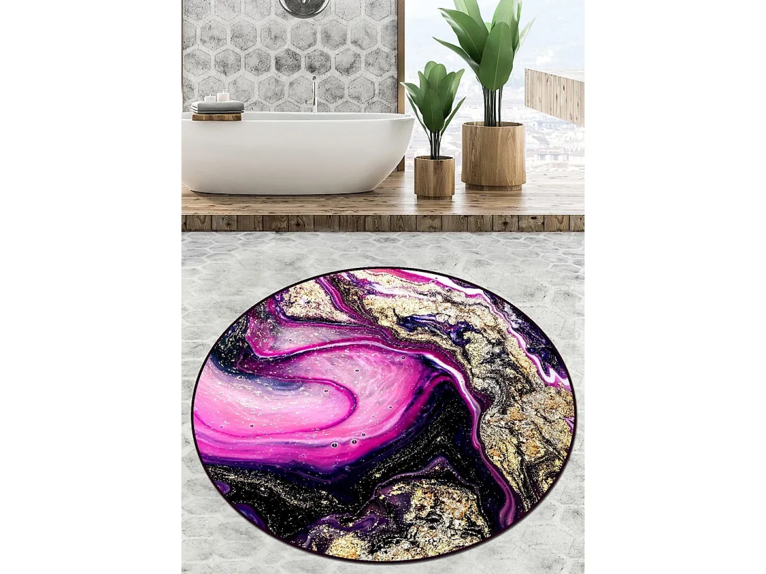 Alfombra De Baño|Ropa De Cama^Alfombra de baño Pastry Djt (200 cm) Multicolor