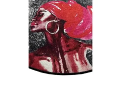 Alfombra de baño Pink Hair Djt (120 cm) multicolor