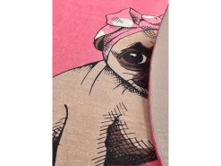 New Alfombra de baño Pink Pug DJT (100 cm) Multicolor