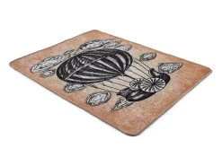 Clearance Alfombra de baño Propeller (80 x 100) blanco amarillo Multicolor