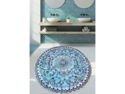 Online Alfombra de baño Raiya (100 cm) Multicolor