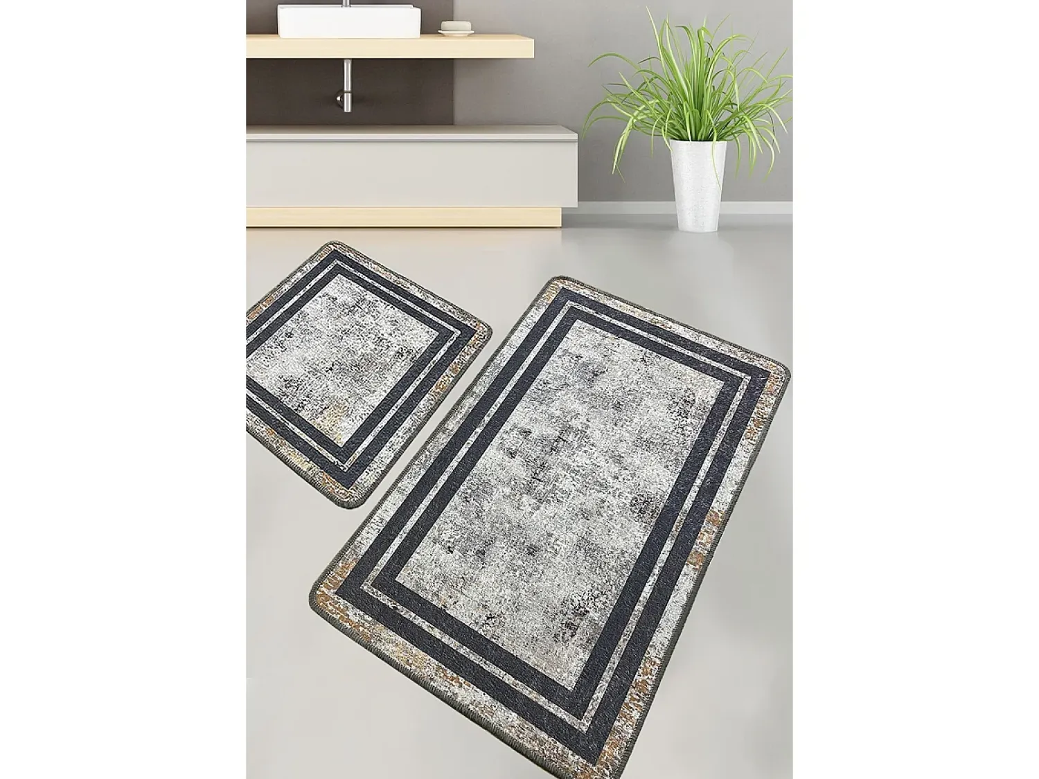 Alfombra De Baño|Ropa De Cama^Alfombra de baño Set (2 piezas) Sione Multicolor
