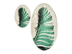 Alfombra de baño Set (2 piezas) Floret Multicolor
