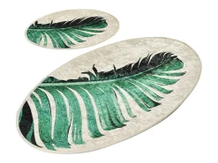 Alfombra de baño Set (2 piezas) Floret Multicolor