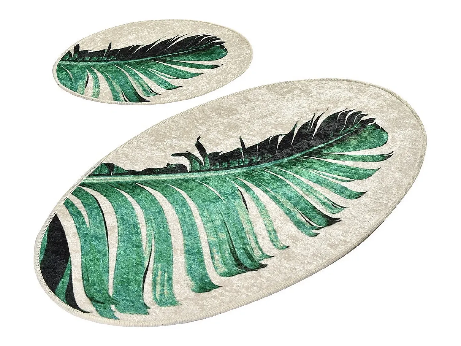 Alfombra de baño Set (2 piezas) Floret Multicolor
