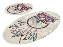 Discount Alfombra de baño Set (2 piezas) Dream Multicolor