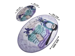Alfombra de baño Set (2 piezas) Lavanta DJT multicolor