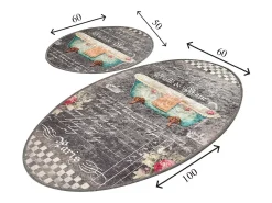 Alfombra de baño Set (2 piezas) Bain multicolor