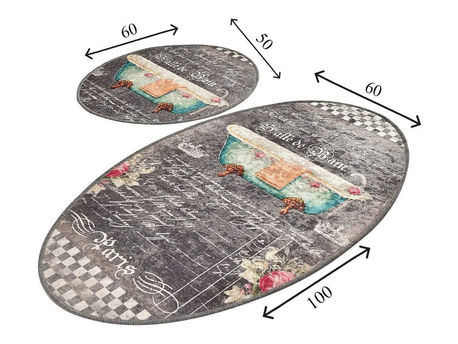 Alfombra de baño Set (2 piezas) Bain multicolor