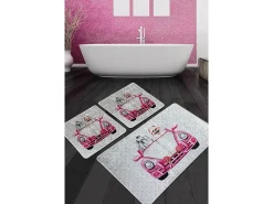 New Alfombra de baño Set (3 piezas) Dogs Vosvos Djt Multicolor