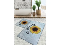 Alfombra de baño Set (2 piezas) Be Positive Djt Multicolor