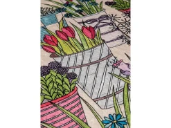 Alfombra de baño Set (2 piezas) Flowerpot DJT multicolor