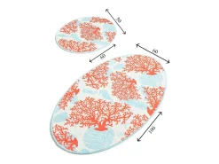 Alfombra de baño Set (2 piezas) Moss DJT multicolor