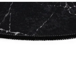 Alfombra de baño Set (3 piezas) Marble blanco negro