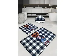 Sale Alfombra de baño Set (2 piezas) Heat Multicolor