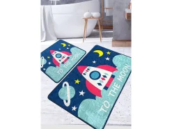 Discount Alfombra de baño Set (2 piezas) Namoon Multicolor