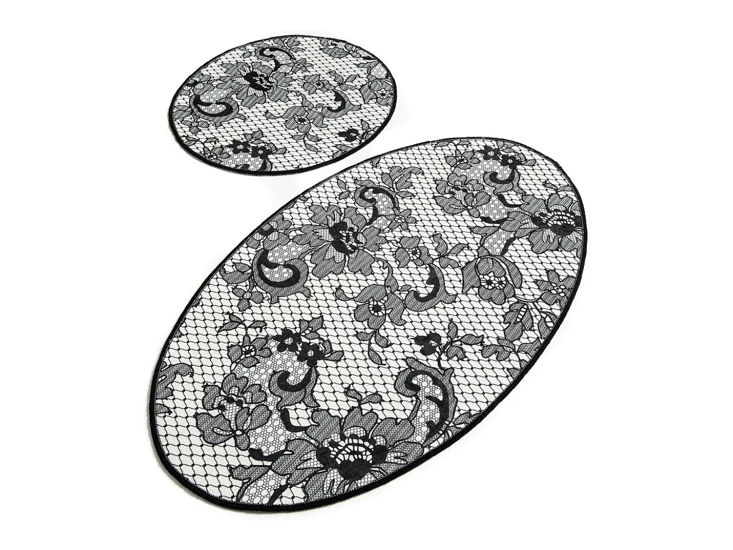 Alfombra de baño Set (2 piezas) Lace DJT multicolor