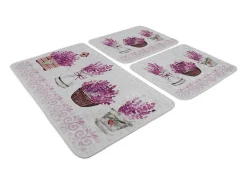 Alfombra de baño Set (3 piezas) Giardino Di Lavanda Djt multicolor