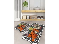 Alfombra De Baño|Ropa De Cama^Alfombra de baño Set (2 piezas) Wild Animals Multicolor