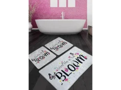 Alfombra de baño Set (3 piezas) Bloom Djt multicolor