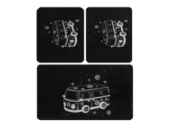 Clearance Alfombra de baño Set (3 piezas) Bus Multicolor
