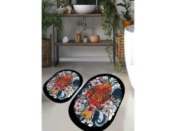 Alfombra de baño Set (2 piezas) Lakingo multicolor