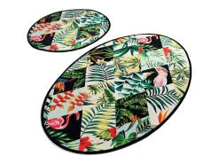 Alfombra de baño Set (2 piezas) Patch DJT multicolor