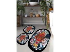 Alfombra de baño Set (3 piezas) Lakingo multicolor