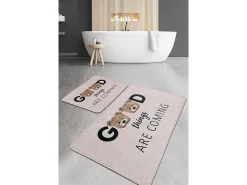 Alfombra de baño Set (2 piezas) Things Djt multicolor