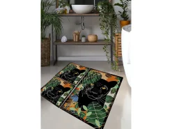 Alfombra De Baño|Ropa De Cama^Alfombra de baño Set (3 piezas) Schwarz Multicolor